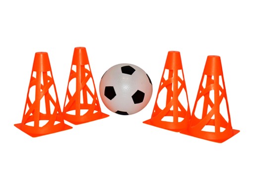 TRÉNINGOVÁ SADA 4 FUTBALOVÉ KUŽELE BPIŁ0818 BIGTOYS