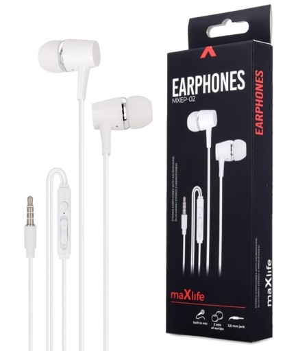 Slúchadlá + mikrofón pre telefón 3,5 mm jack pre kábel do uší pre telefón