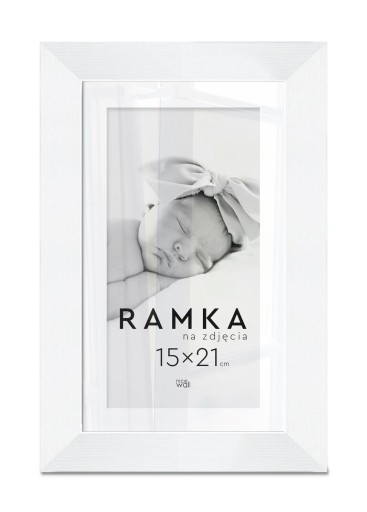 Fotorámik 15x21 cm Biely