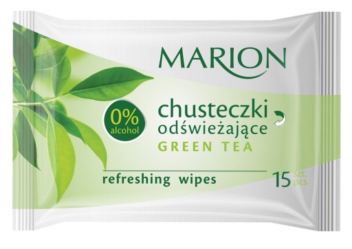 Osviežujúce obrúsky Marion Green Tea s vôňou zeleného čaju, 1 balenie-15