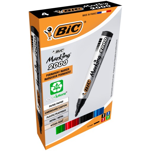BIC 2000 PERMANENTNÉ ZNAČOVAČE 4 FARBY