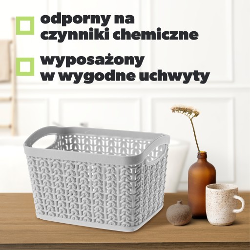 KOŠÍK KONTAJNER PLASTOVÝ KOŠÍK 3,3L FARBY