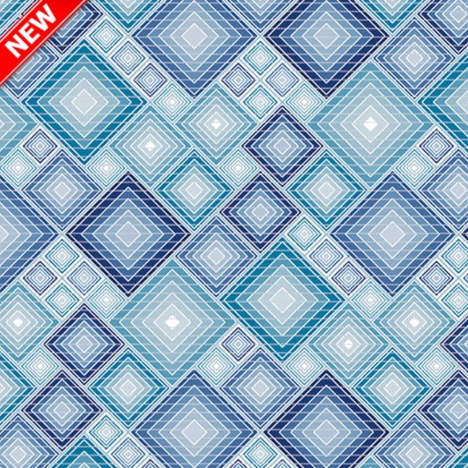 Protišmyková kúpeľňová podložka BLUE CUBES. 65 x 10 cm