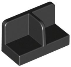 LEGO PANEL 1X2X1 - ČIERNA Č. 93095 - 1ks.