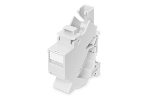 Adaptér keystone na DIN lištu IP20 puzdro pre x1 modul keystone DN-93617