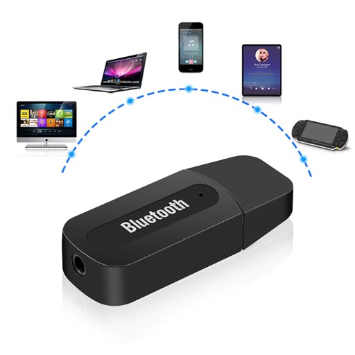 PRIJÍMAČ ZVUKU ADAPTÉR BLUETOOTH USB + AUX