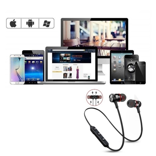 BEZDRÔTOVÉ ŠPORTOVÉ SLÚCHADLÁ DO UŠÍ BLUETOOTH
