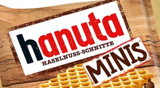 Hanuta Mini orieškové oblátky Ferrero tyčinky 200g De