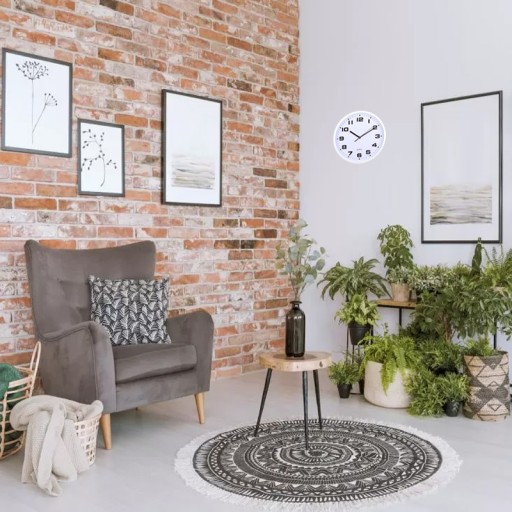 ŠTÝLOVÉ okrúhle NÁstenné HODINY DO KUCHYNE OBÝVAČKA LOFT HODINKY + BATÉRIA