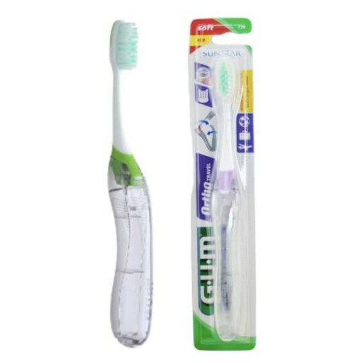 Ortodontická zubná kefka GUM Ortho Travel Soft