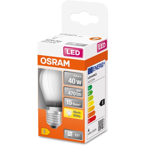 LED žiarovka SMALL BALL E27 4W = 40W 2700K OSRAM