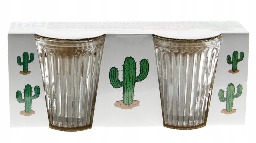 CACTI SKLENENÉ POHÁRE NA VODKU 50ML 2 KS