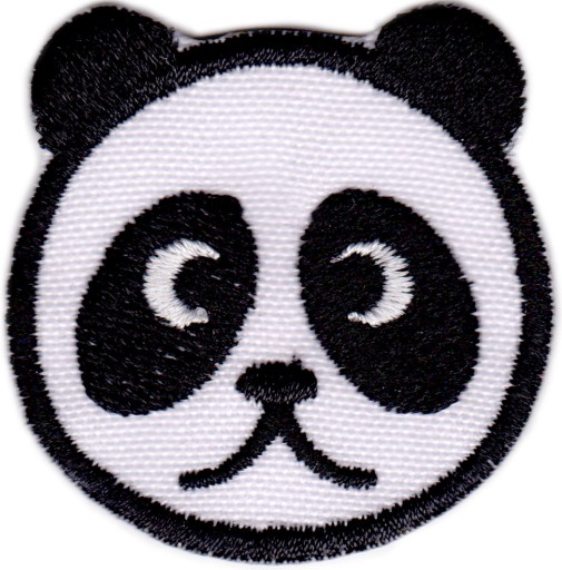 Vyšívaná termolepiaca náplasť pre deti PANDA