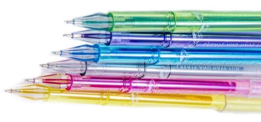 KIDEA GLITTROVÉ ŠKOLSKÉ PERÁ, 6 FARIEB