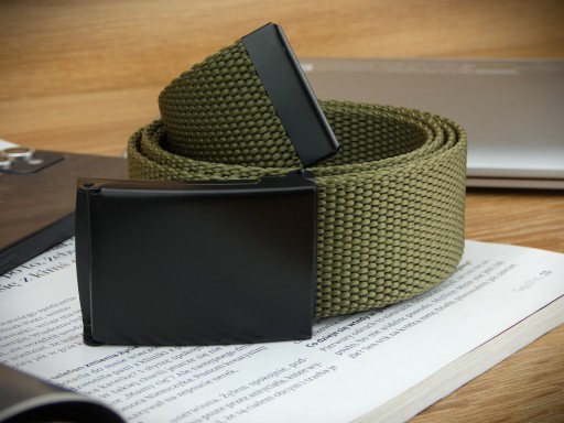 115cm Pánsky KHAKI taktický MILITARY opasok na NOHAVICE