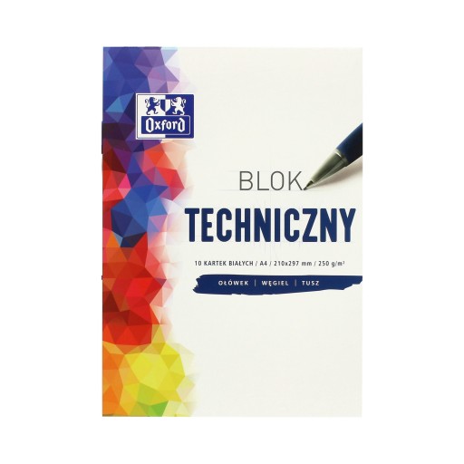 TECHNICKÝ BLOK A4/250g BIELY 10 LIST OXFORD