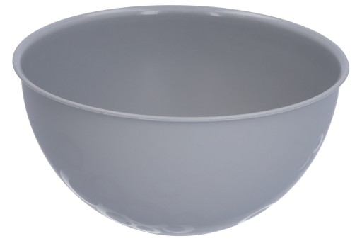 1,5L PLASTOVÁ MISKA okrúhla, ŠEDÁ, 19 CM, NA ŠALÁT, UNIVERZÁLNA KUCHYŇA