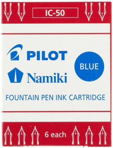 Atramentové kazety NAMIKI IC-50 BLUE, 6 ks