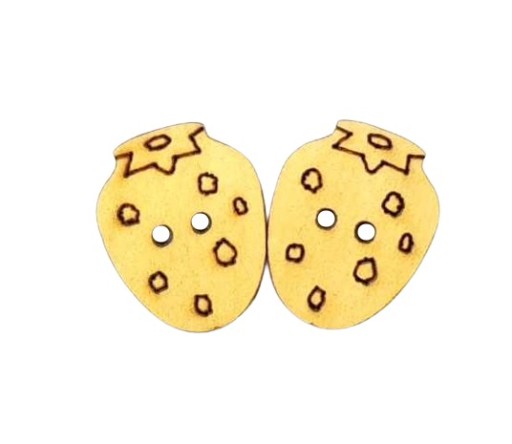 Ozdobný drevený gombík 17mm 2482