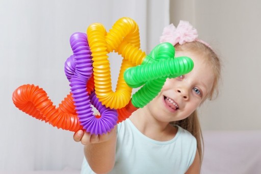 Pop Tubes Sensory Squishy Tubes Antistresová hrubá XXL hračka 6ks