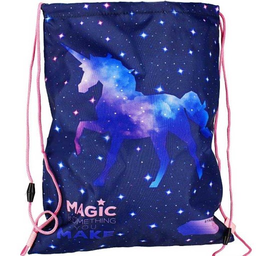 ŠKOLSKÁ TAŠKA BATOH NA PE TOPÁNKY PRE DIEVČAŤ JEDNOROŽEC GALAXY