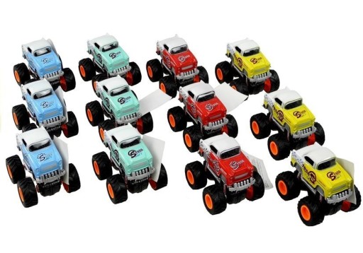 Auto 4x4 klasický model na veľkých kolesách 4 farby