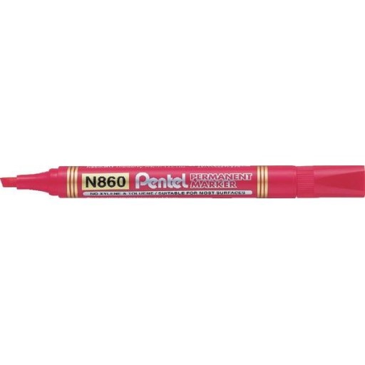 Permanentný fix Pentel N860 červený