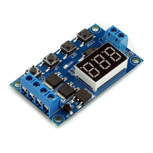 Časový modul s oneskorením časovača MOS 5V-36V 7 pokus