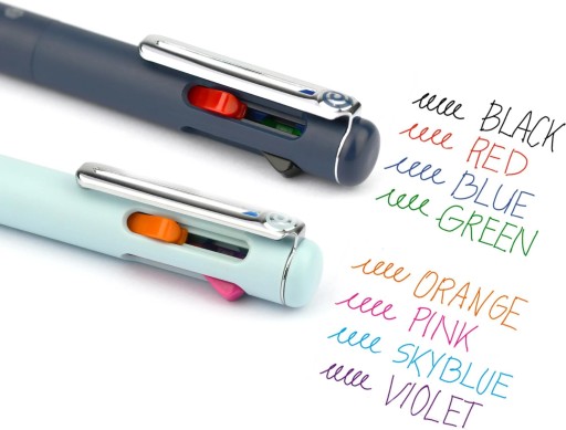 PENTEL iZee BXC467 4-farebné guľôčkové pero 4 v 1, námornícka modrá