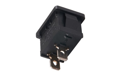 OBDŽNÍKOVÝ VYPÍNAČ NÁBYTKU, ČIERNA ZAP/VYP PRE LED