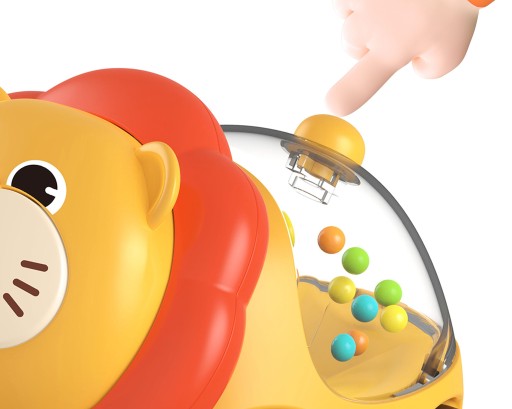 LION CAR SENSORY RATTLE BALLS WOOPIE BABY VOZIDLO