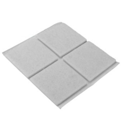 Nábytková plsť R štvorcová BIELA 45x45 (blister 4 ks)