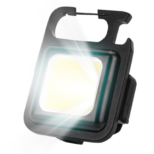 MINI LED COB BATERKA VRECKA 5v1 OTVÁRAČ, STOJAN, MAGNET, PRÍRUČKA NA KĽÚČE
