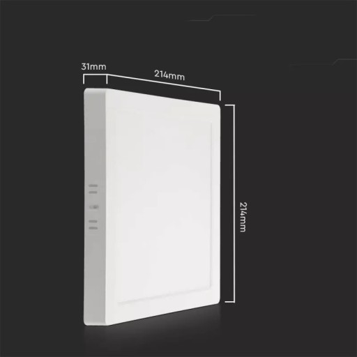 V-TAC LED panel Prisadené prémiové stropné svietidlo 18W štvorcové 220x220 VT-61018 40