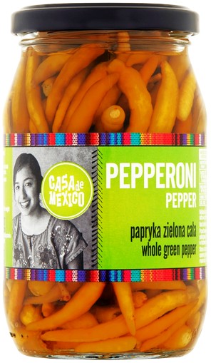 MEXIKO ZELENÁ PAPRIKA CELÉ 325g Casa de Mexico
