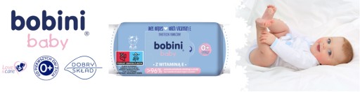 Bobini Baby vlhčené obrúsky pre deti 60 ks