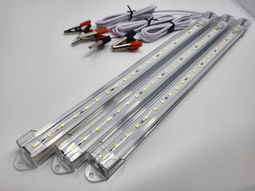 LED pásová nábytková lampa 30cm 12V STUDENÁ BIELA s vypínačom