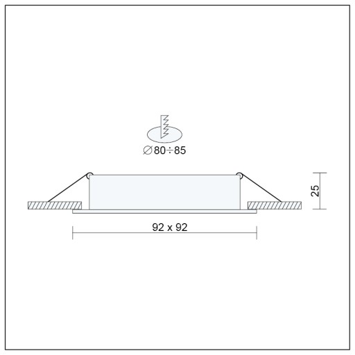 Halogénové svietidlo CAST BLACK + LED GU10 7W 4000K