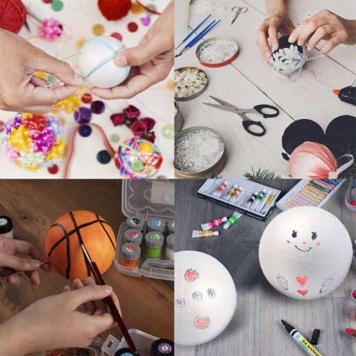 MIX STYROFOAM BALLS BALLS BALLS BALL sada 17 ks