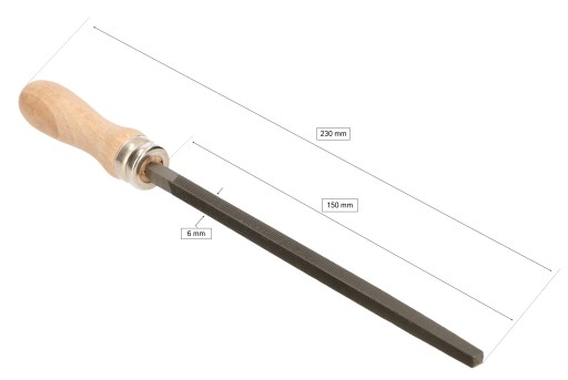 KOVOVÝ PILNÍK Štvorcový 150 MM Č. 3 RYCH