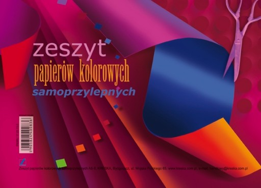 Zošit z farebných samolepiacich papierov A5/8k.