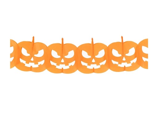 Girlandové tekvice na Halloween 170 cm tekvica