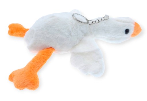 Plyšová kľúčenka maskot hus 18cm 79b
