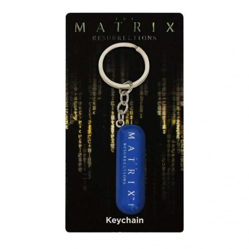 Červená a modrá pilulka 3D Matrix Keychain