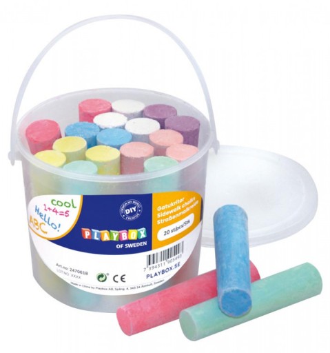 DIY VEĽKÁ FAREBNÁ KRIEDA NA JAZDOR 20 ks