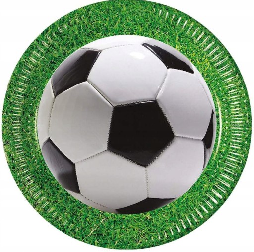 Papierové taniere na futbal, 8 kusov