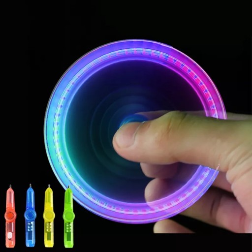 Fidget spinner Pop it svietiace trikové LED herné pero