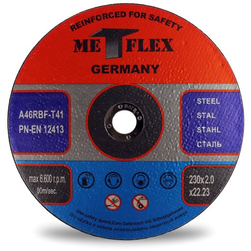 KOVOVÉ REZNÉ KOTOUČE 230 x 2,0 MET-FLEX