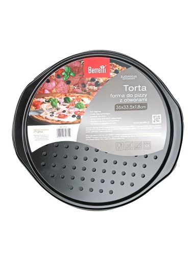 Forma na pizzu okrúhly plech na tortu ø36x33,5cm NEREZNÁ KLASICKÁ BERRETTI