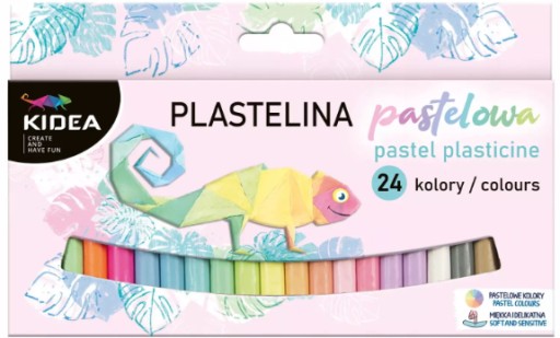 Školská plastelína Neon 24 farieb + Pastelová plastelína 24 farieb Kidea
